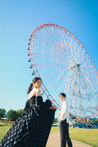 遊園地好きな新郎新婦様の撮影！