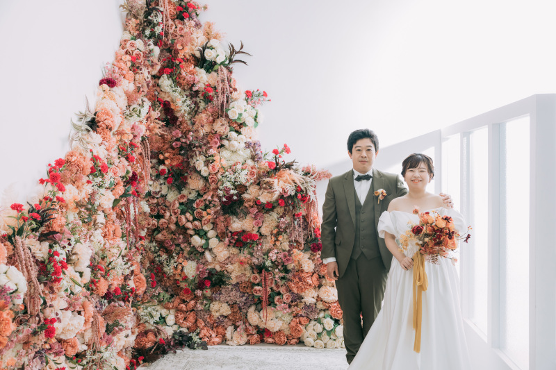 花壁でナチュラルに♫