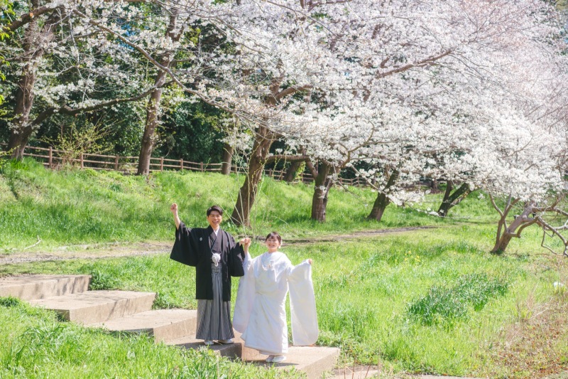 最後は笑顔でバンザイ!!