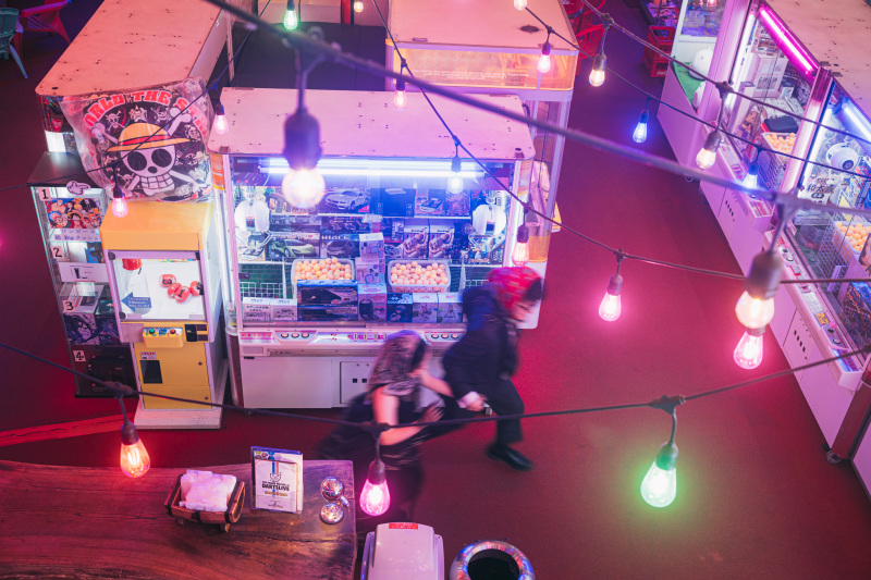 ゲーセンの中を駆け回り⭐︎