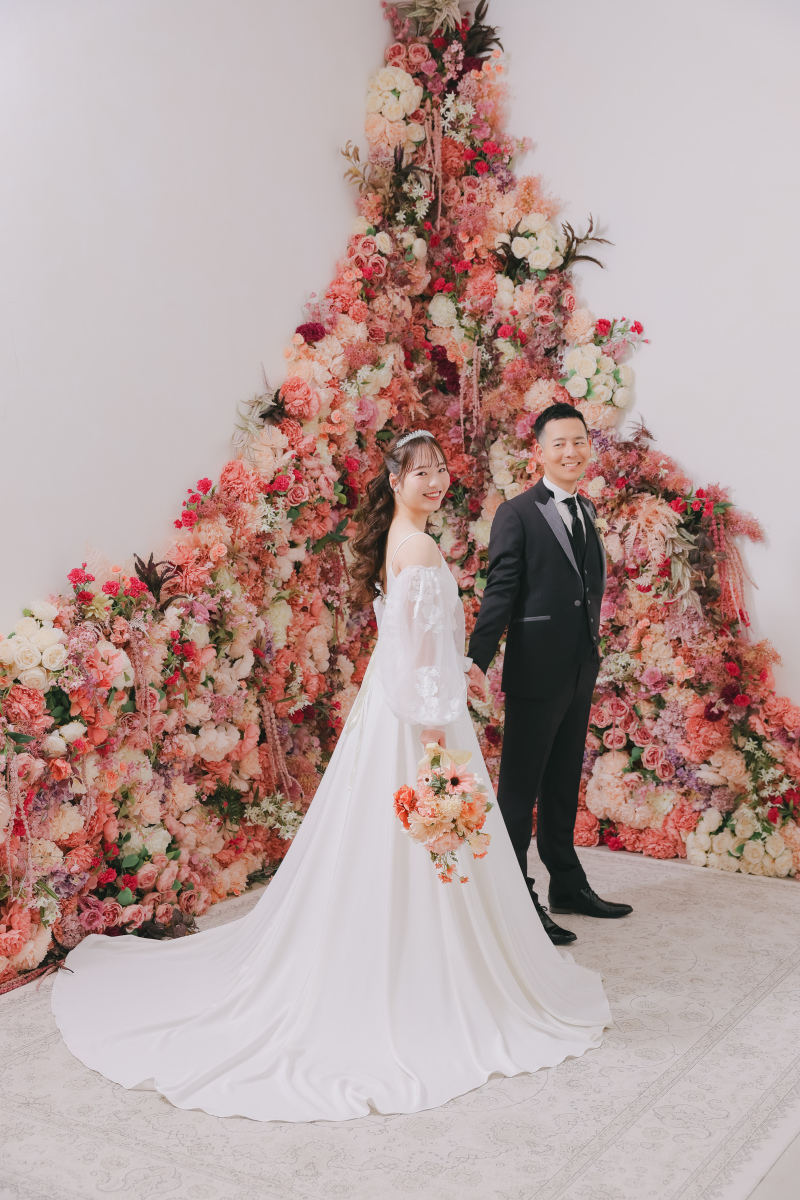 ドレスもスタジオで