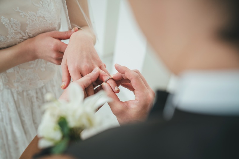 続いて指輪交換♬