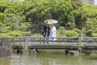 元気よく見浜園、和装ロケに行ってきました！