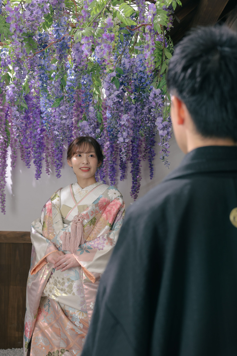 藤の花の下で待ち合わせ