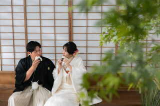 屋内庭園でおふたりらしさを！