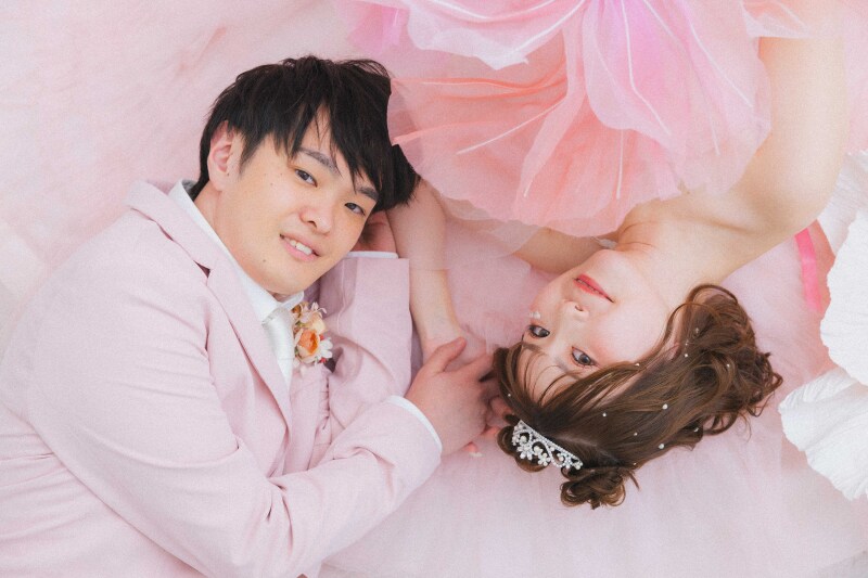 ピンクに埋もれる