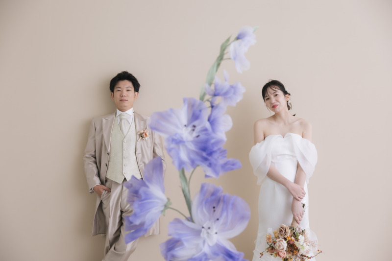 ジャイアントフラワーを添えて