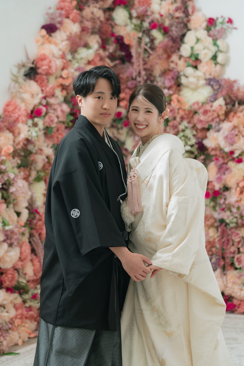 花背景を全面に