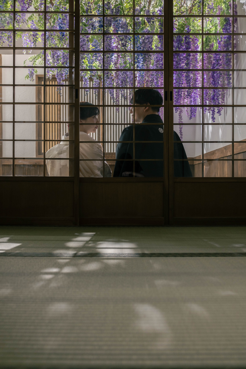 障子越しのお二人