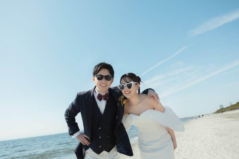 サングラスで！