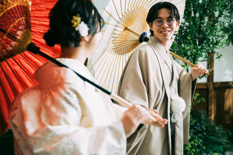 自然な表情でお二人らしく