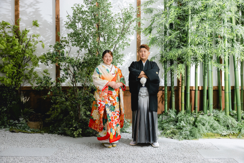 木々を背景に！