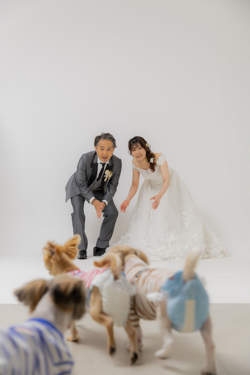 三匹ともお二人とは全然違う方向に！！笑