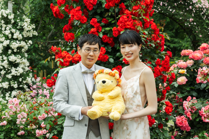 花冠のぬいぐるみと