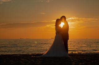 夕日に照らされて☀︎