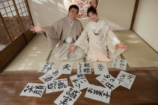 天候に左右されない和庭園スタジオ撮影