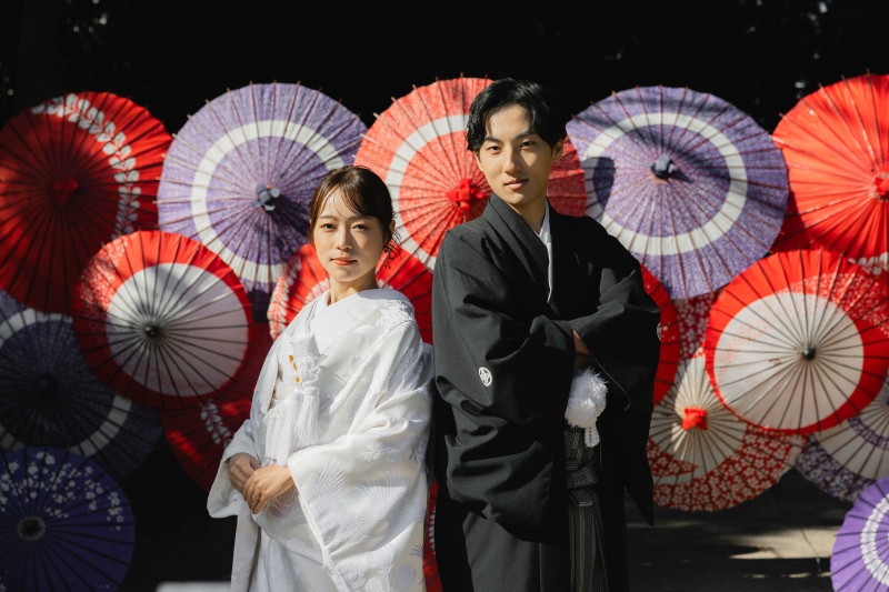 和傘と一緒に！