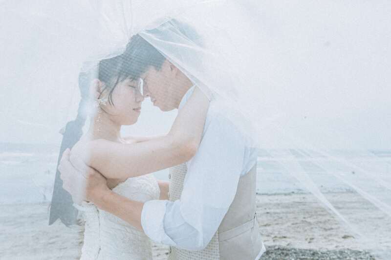 ベールに包まれたお二人