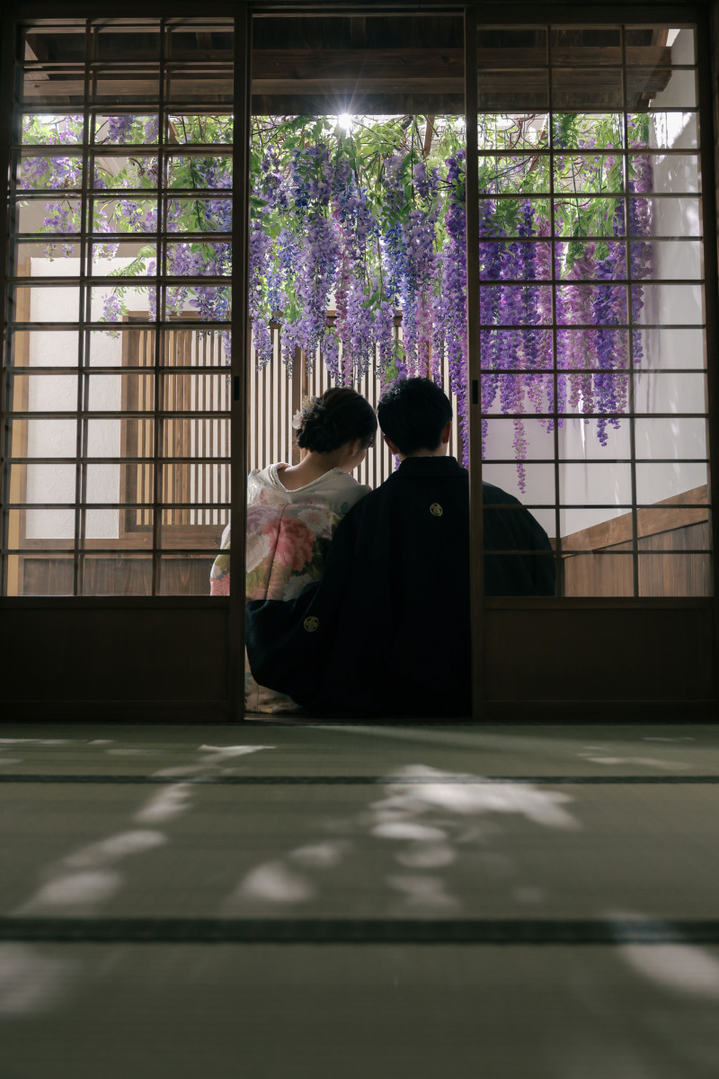 縁側でまったりと