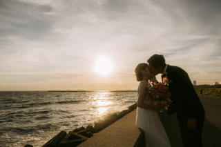 海の夕景とスタジオ撮影♪