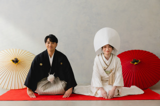 和装ハウススタジオでお二人の写真！