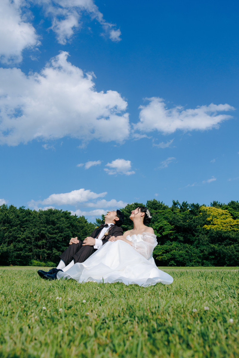 青空の下で大爆笑!?