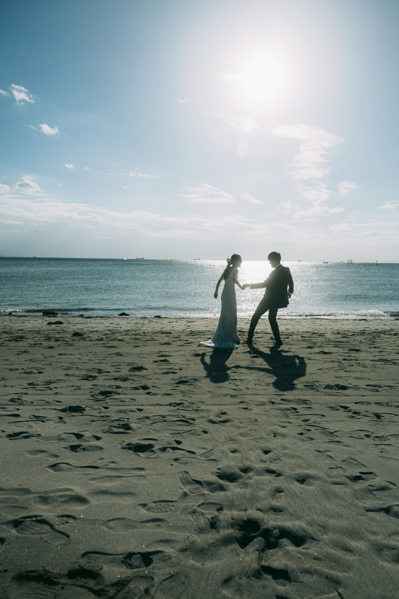 優しい秋空での撮影