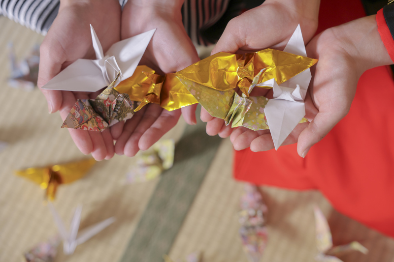折り鶴。