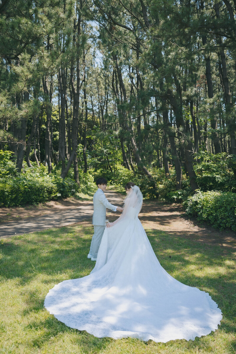 ドレスの広がりが美しい