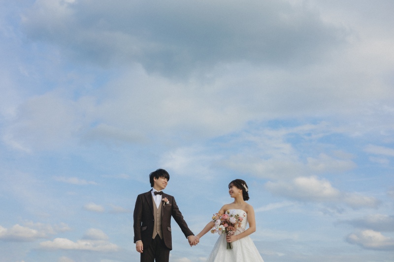 雲の切れ間から青空もでました