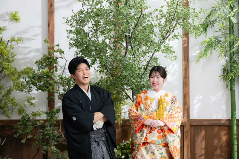 屋内庭園スタジオ撮影