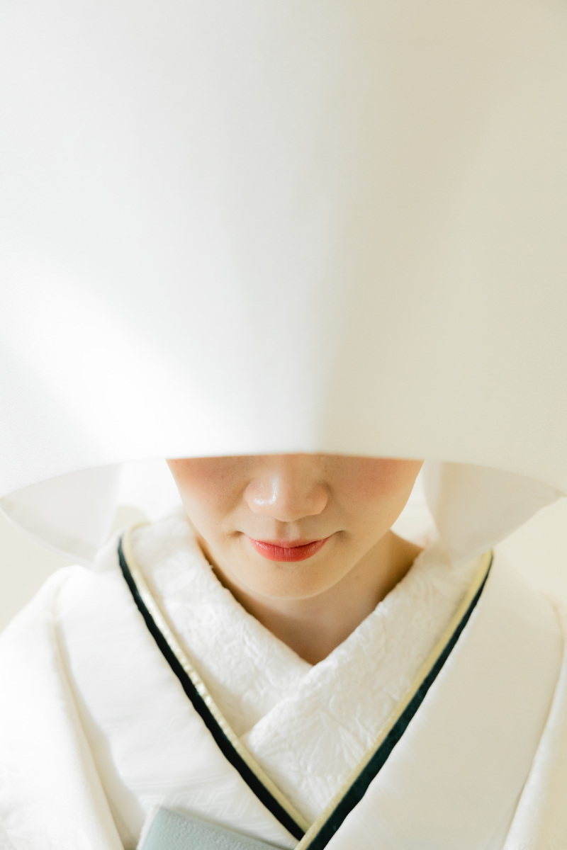 白無垢&times;綿帽子