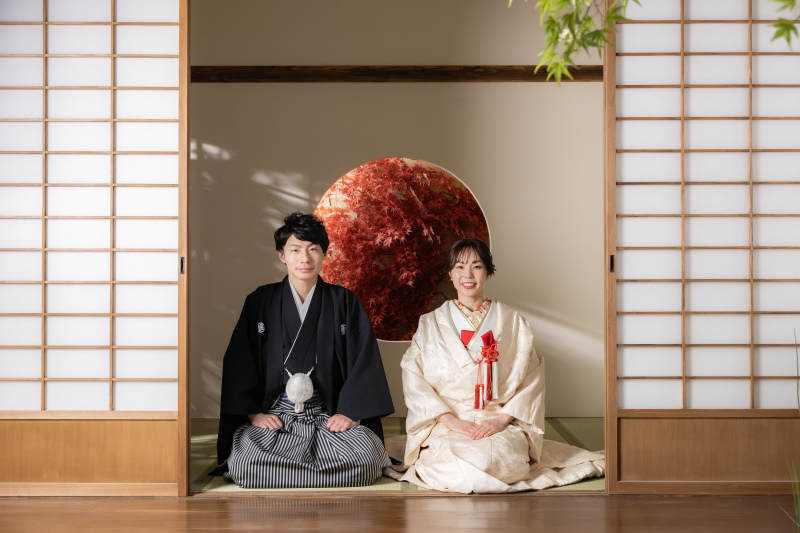 屋内庭園スタジオで撮影!