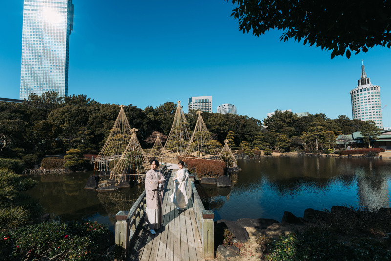快晴の見浜園！
