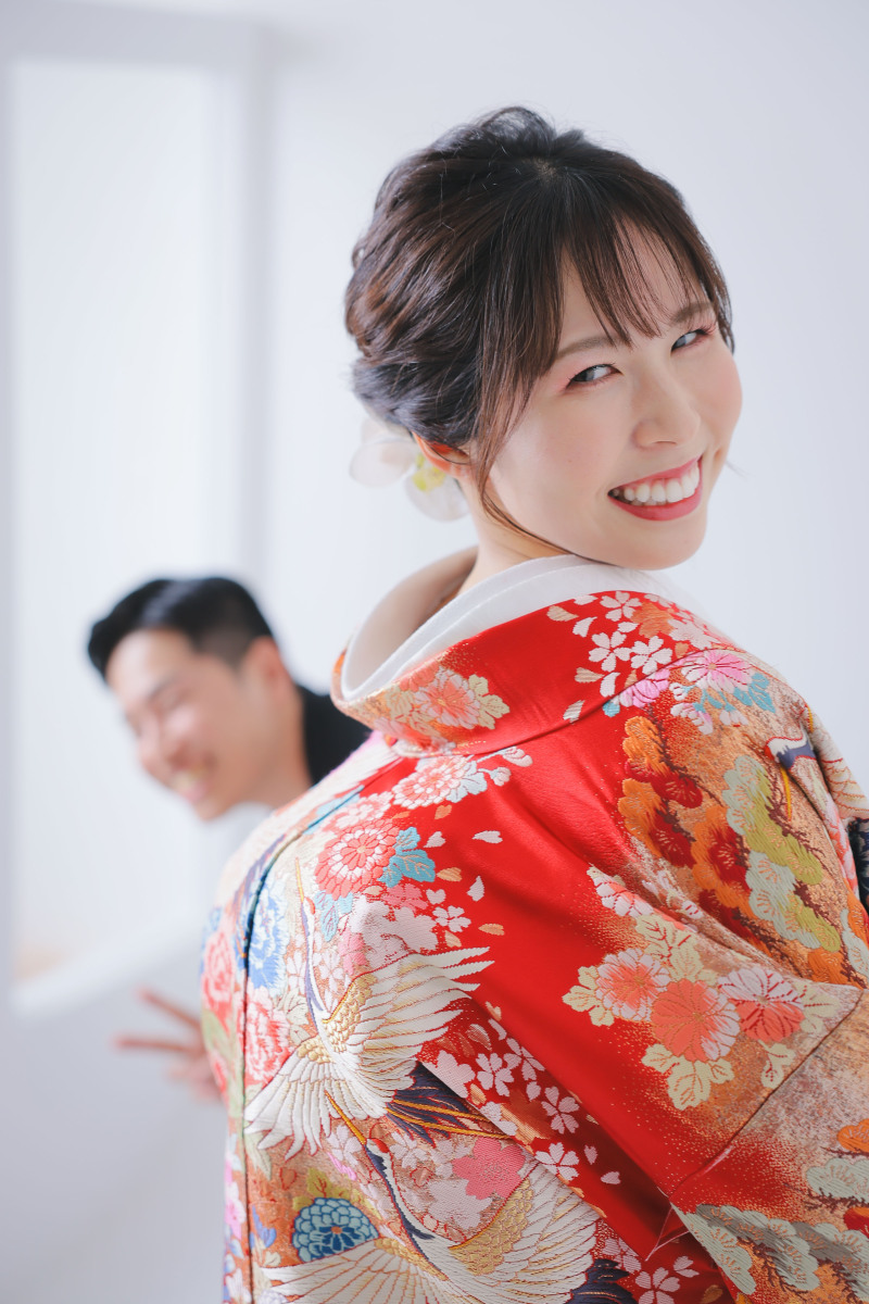 新婦さんの振り向きショット！