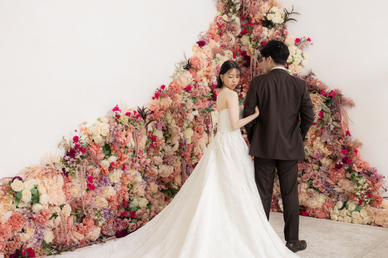 お花もしっかり映しつつ