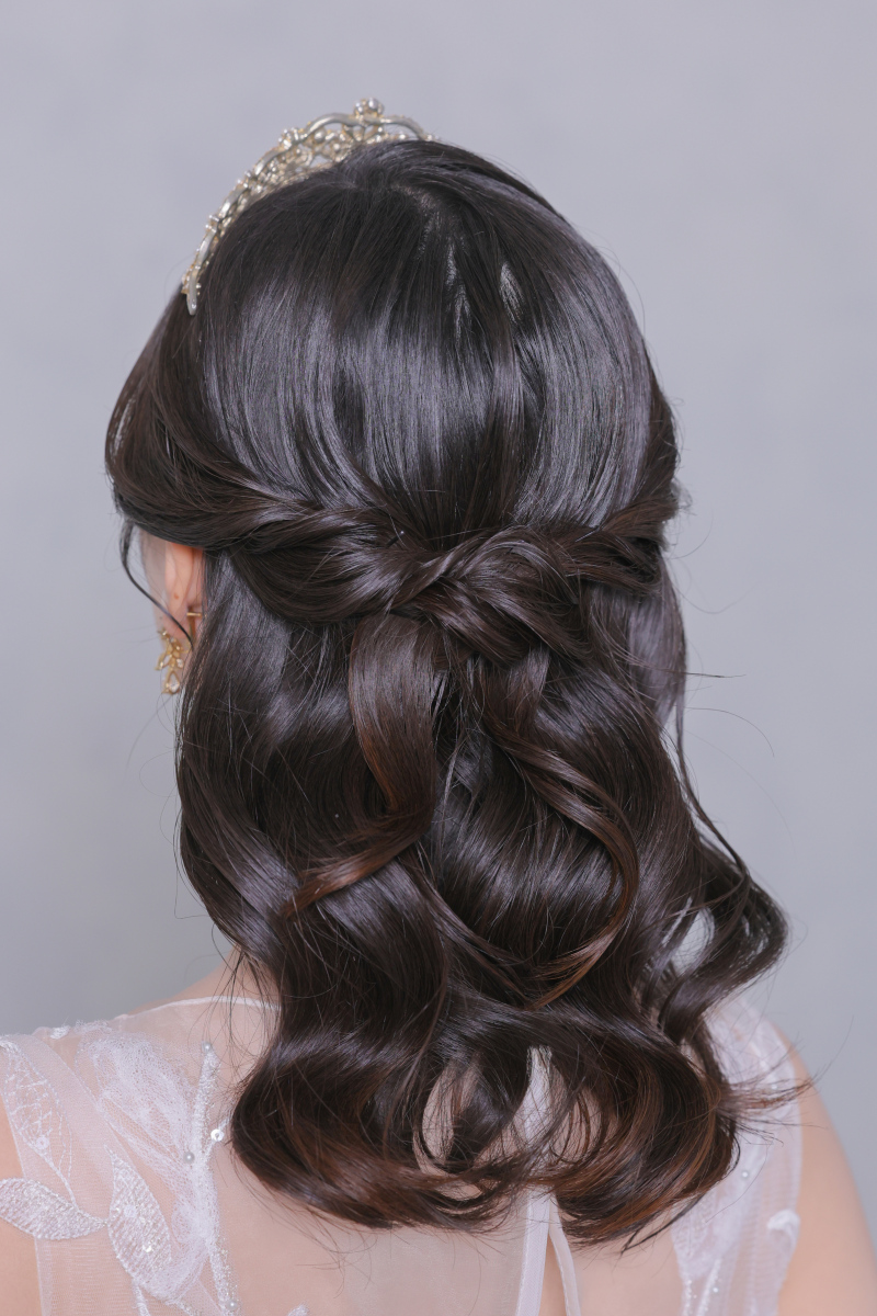 ご新婦様のヘアスタイル。