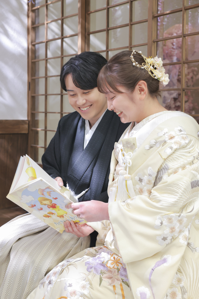 縁側で。