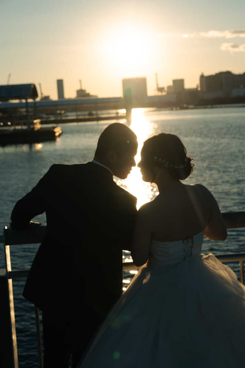 ラストは夕日と！