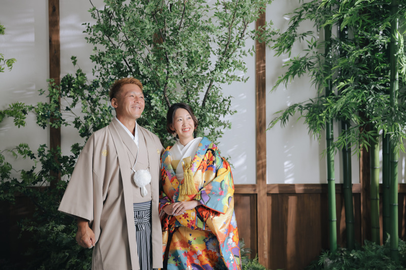 まずは和装撮影から