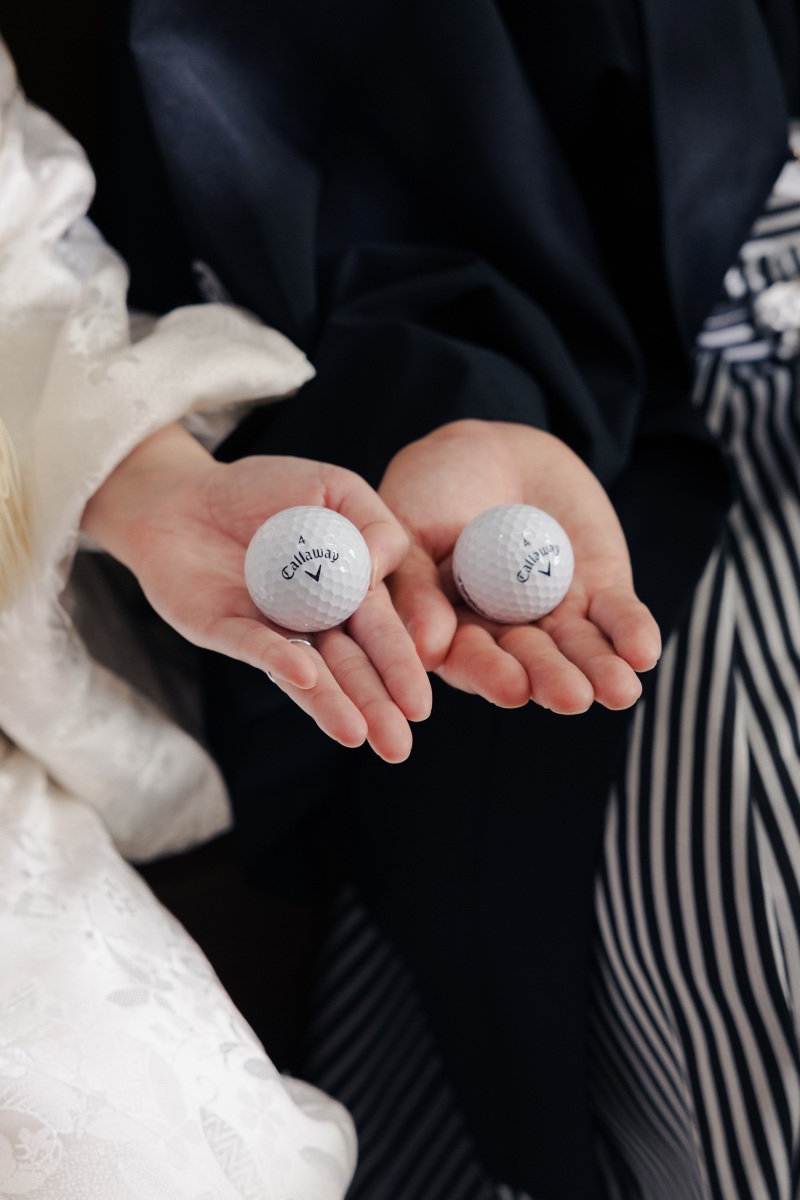 ゴルフボールと