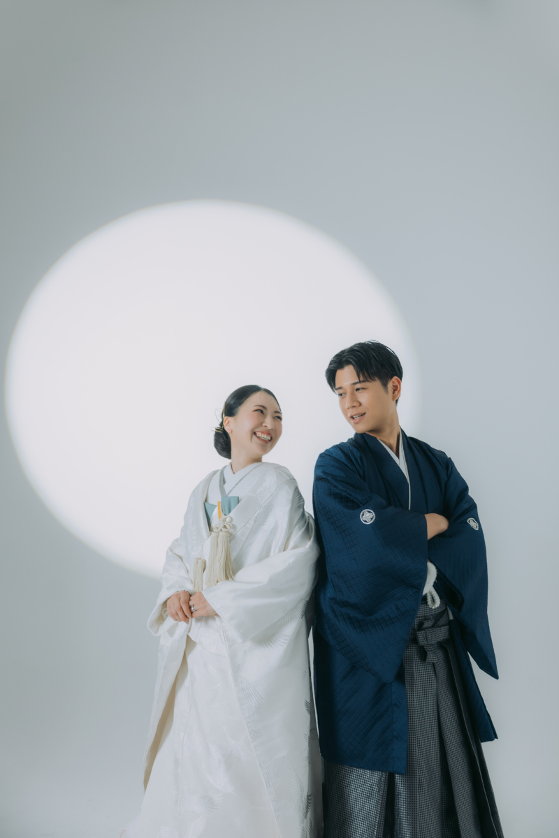 ふたりの背中合わせショット