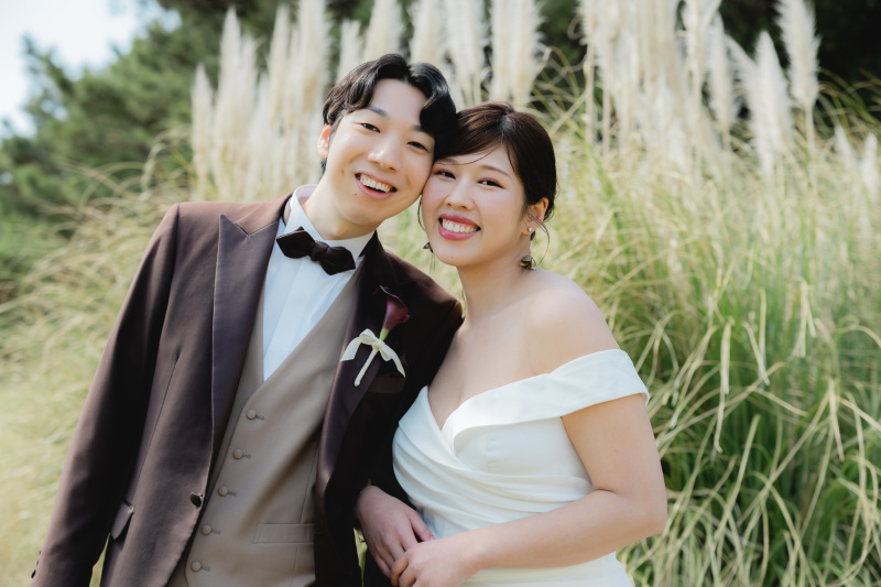 最後は頬を寄せ合って！