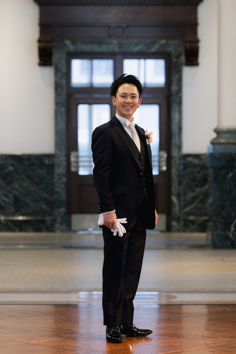 ご新郎様のソロショット