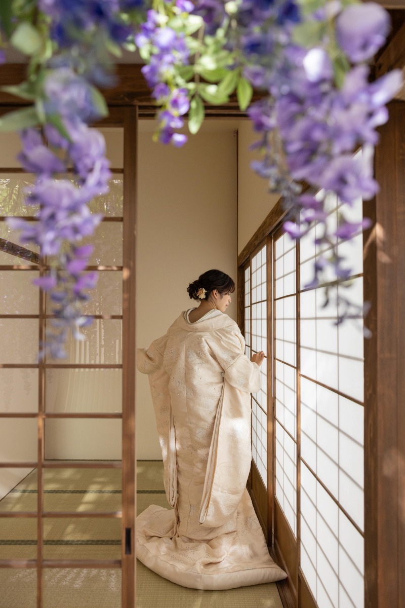 ご新婦様の後ろ姿