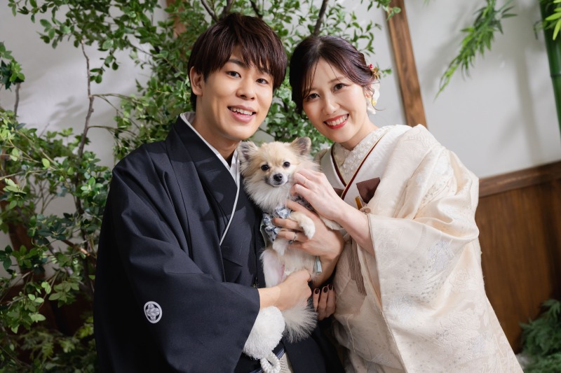 ワンちゃんと一緒に