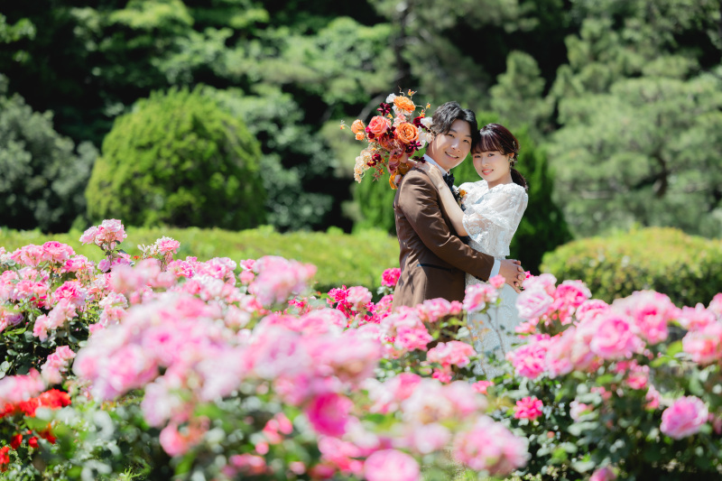薔薇と一緒に