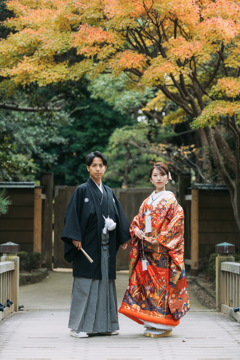 和装がとってもお似合いな二人