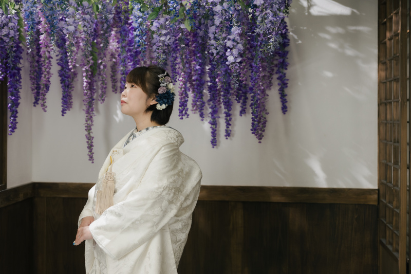 藤の下で