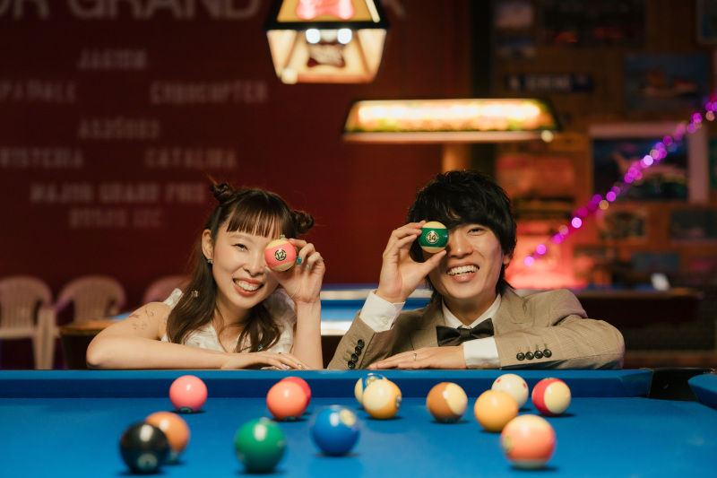 ビリヤード球と